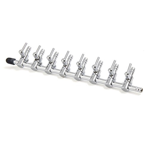 uxcell® 3Pcs Stainless Steel 8 Way Air Flow Branch Outlet Control Valve for Aquarium