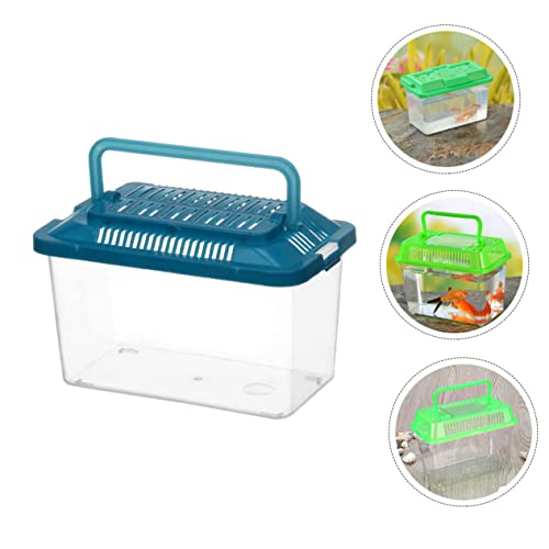 Plastic Turtle Fish Tank Handheld Aquarium Reptisoil Reptile Storage Nest Plastic Fish Bowls Bearded Dragon Habitat Glass Containers Lizards Reptile Feeding Tank Animal Turtle Tank