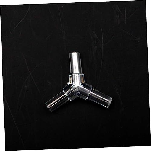 BESPORTBLE 9pcs Oxygen Pump Connector for Fish Tank Stainless Steel Air Pump Accessory Includes One Crystal Three Soft Hoses Easy to Install Aquarium Equipment