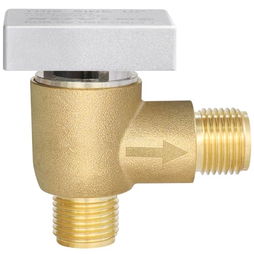 RV Vacuum Breaker Check Valve,Camper RV Black Tank Flush Check Valve,Replace Leak Camper Vacuum Breaker on Black Tank System Loud Noise & Wet Floor,Backflow Preventer Improve Freshwater 571-VAC-CHK-A - color: Brass