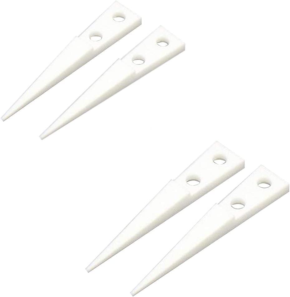 FEITA Pointed Ceramic Tips Replaceable Heat Resistance Heads for Ceramic Tweezers - White - 2 Pairs - color: Ceramic Tips - 2 Pairs