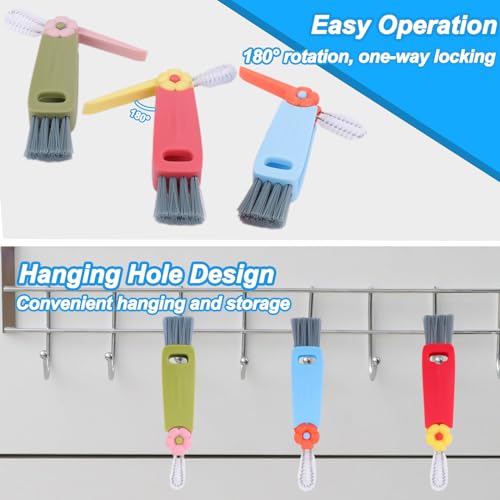 XANGNIER 3 in 1 Cup Lid Gap Cleaning Brush Set,Multifunctional Water Bottle Lid Cleaner Brush,3 Pack Water Bottle Crevice Cleaning Tool,Tumbler Lid Cleaner Brush for Stanley/YETI Cup,Kitchen Gadgets - color: 3 in 1 Cup Lid Cleaning Brush-3 Pack