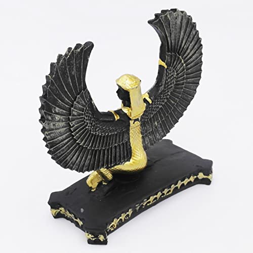 Ancient Egypt Aquarium Betta Fish Tank Decorations Reptile Turtle Lizard Spider Tanks Terrarium Egyptian Décor Ornament Pet - color: Egyptian Open Wings Goddess
