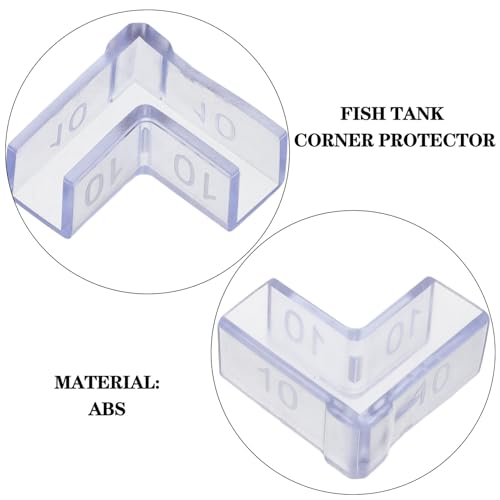 25pcs Fish Tank Glass Edge Guards 10mm Thick L-Shaped Corner Protectors for Aquarium Safety and Anti-Collision Furniture Guards