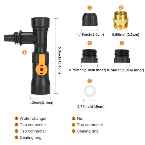 Plastic Fish Tank Water Changer Connector Cleaning Tools Faucet Nozzles Pump Adapters Aquarium Water Changer Tank Maintenance