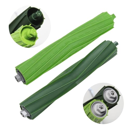 4 Sets Replacement Rubber Roller Brushes Compatible for iRobot Roomba E & I & J Series, Replacement Parts Accessory for J8+ i7+ i7 i1 i2 i3 i4 i6 i6+ i8 i8+Plus E5 E6 E7 Vacuum Cleaner - size: 4 Pair
