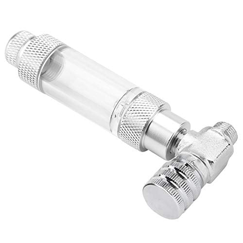 Joyzan Fish Tank CO2 Needle Check Valve, Aquarium System CO2 Regulator Bubble Counter DIY Accessory Stainless Steel Generator Flow Control Single Head Micro metering Needle Valves Air Pump Diffuser