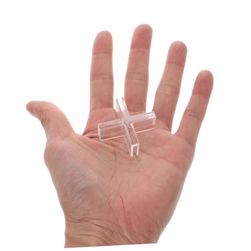 10pcs Multi-functional Transparent Plastic Glass Clamps for Display Cabinets Fish Tanks and Shelves Easy Installation Versatile Design for Various Aquarium