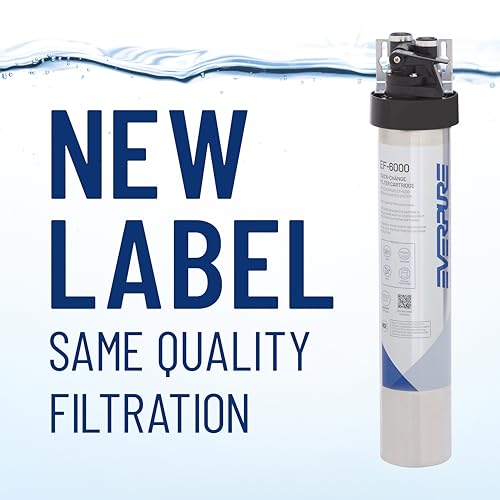 Pentair Everpure EF-6000 Full Flow Drinking Water System, EV985500, NSF Certified to Reduce Lead, Includes Filter Head, Cartridge, and All Hardware, 6,000 Gallon Capacity, 0.5 Micron - size: 6,000 Gallon, style: System