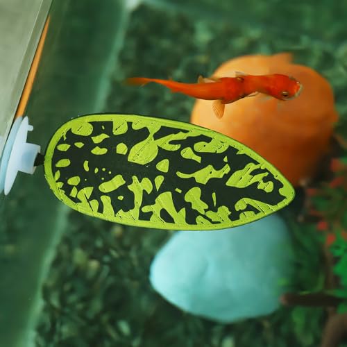 HIERYAN 3 Pack Betta Fish Leaf Aquarium Plant Leaves, Hammock Plant Leaf Pad Fish Spawning Grounds Breeding Resting Bed