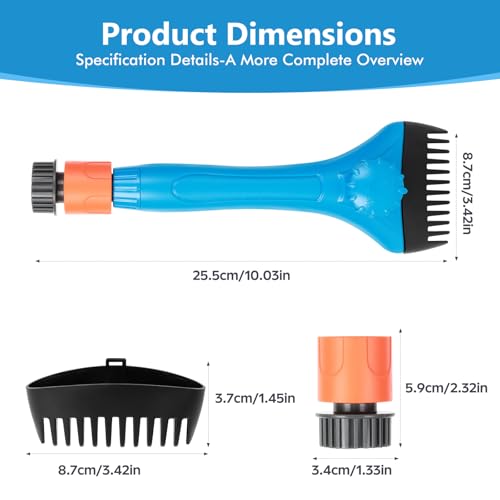 Pool Filter Cleaner Tool - High Pressure Water Sprayer for Pool & Hot Tub Cleanings - Durable Pool Filter Cleaning Tool with Ergonomic Handle - Compatible with Most Cartridge Filters