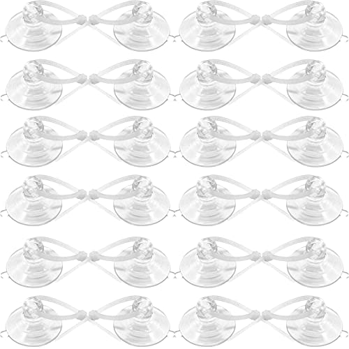 Aquarium Suction Cups, Heavy Duty Aquarium Suction Cups with Adjustable Cable Ties, Dia.1.2"/1.8" Optional (1.2")