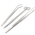 Long Stainless Steel Aquarium Tank Aquatic Plant Tongs Scissors Tools for Fish Tank Plants