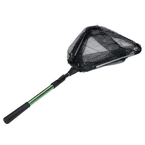 RESTCLOUD Fishing Landing Net with Telescoping Pole Handle, Fishing net Freshwater for Kids Men Women, Extend to 40-63 Inches - style: F: Super Strong Aluminum Handle, 61" Full
