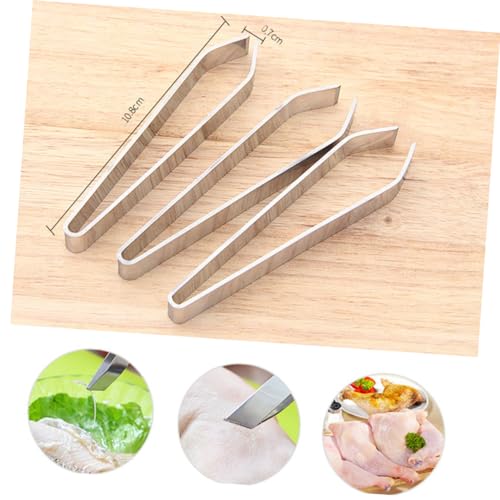 Fish Bone Clamp Tweezers Stainless Steel Tweezers for Kitchen Aquascaping