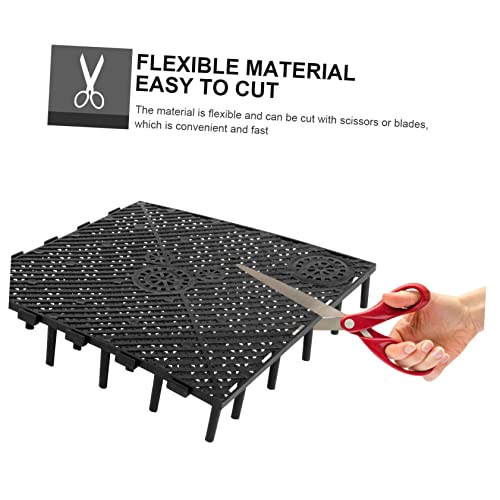 DECHOUS Plastic Aquarium Bottom Divider Pad Partition for Fish Tank Durable Splicing Ability for Large Dragon Fish