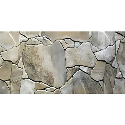 AWERT 36x24 inches White Grey Rocky Terrarium Background Stone Aquarium Background Rock Fish Tank Background - size: 36x24in/90x60cm