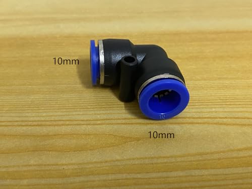 10mm Od Air Line Elbow Union, Push To Connect Air Fittings, Push Elbow Push Air Fitting (10 Pack) - size: 0.394", style: Elbows Union
