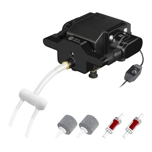 AquaMiracle Quiet Aquarium Air Pump 200/317/475GPH High Pressure Commercial Air Pump Pond Aerator Bubbler Hydroponics Air Pump Oxygen Pump - size: For Tanks up to 600 Gal