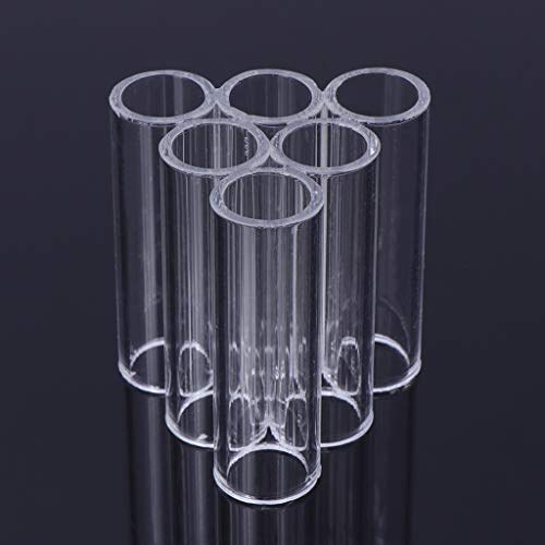 Aquarium Shrimp Shelter Tube Cave Clear Acrylic Habitat Breeding House Fish for Tank Decor 3 or 6 Tubes Betta Hideo Aquarium Heater Light Thermometers Gravel Sand Decorations - color: 5 Tubes