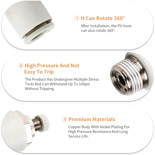 5Pcs Push to Connect Air Flow Control Valve, White 5/16in Tube OD x 1/2" Male Thread 90 Degree Elbow Speed Control Valve Pneumatic Connector Quick Fittings - size: Male Thread G1/2 x White (5pcs)