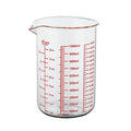 High Borosilicate Glass Measuring Cup-V-Shaped Spout，Glass Measuring Beaker for Kitchen or Restaurant, Easy to Read, 1000 ML (32 Oz, 4Cup) - size: 4Cup,1000ML