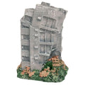 Aquarium Decor,Postwar Building Ruins Ornament Decoration for Aquarium Fish Tank GF1307 - style: war-damaged building 1307