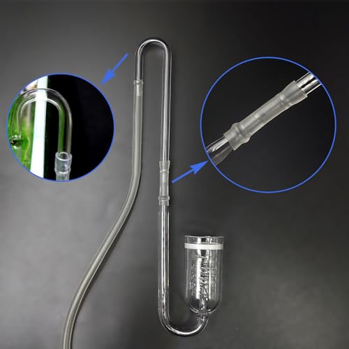 2PCS Glass U Shape Tube for Aquarium Air Pump Fish Tank Aquarium CO2 Diffuser Connect Tube