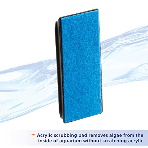 Aqueon Aquarium Algae Scraper, Fish Tank Cleaning Magnets for Glass/Acrylic, Medium - size: Medium