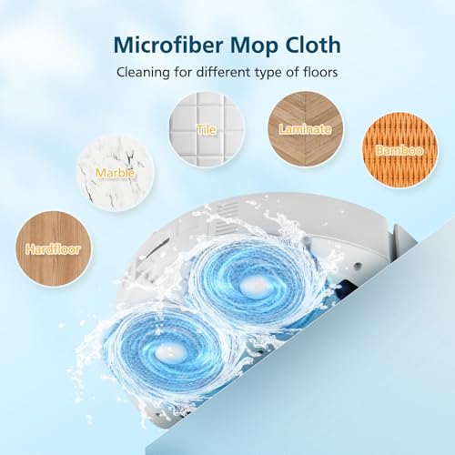 Qrevo S5V Replacement Parts for Roborock Qrevo S5V / Curv/Edge/Edge S5A / Curv S5X, Accessories include 2*Set Main Brush, 6*Mop Pads, 6*Vacuum Bags, 4*Hepa Filters, 6*Side Brush, 2*Cleaning Tool - style: for Qrevo S5V/Curv/Edge
