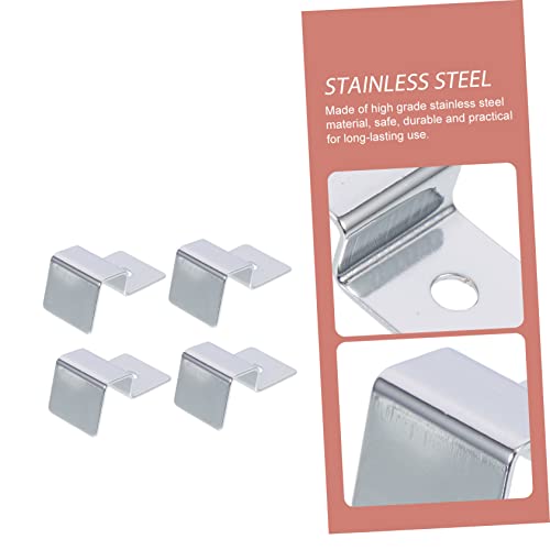 balacoo 4pcs Aquarium Glass Lid Clips Sturdy Fish Tank Lid Holders for Secure Glass Covers Easy Installation Practical Design for Aquariums and Freshwater Tanks