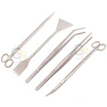 G.S 5pcs Aquarium Live Plants Long Handle Tweezers Scissors Maintenance Tool Set By G.S Online Store