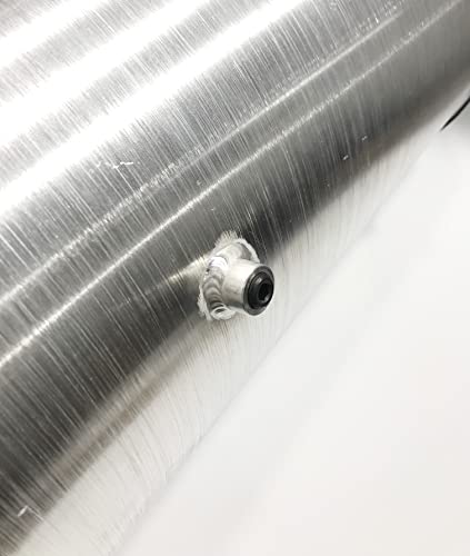 JSD 19 1/4 Gallon 19.25 Gallons 12"x40" Aluminum Spun Round Gas Tank Fuel Cell Tank End Fill 3/8" NPT Outlet -Off-road mini bike,go kart - size: 12" x 40"