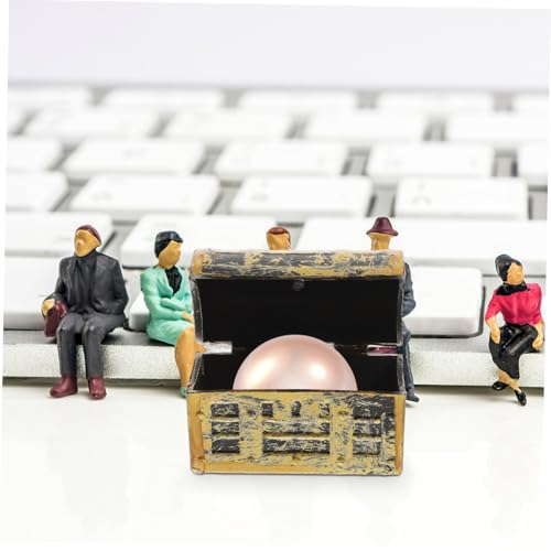 PRETYZOOM 10pcs Mini Treasure Box Ornaments Decorative Miniature Pirate Chests for Boys and Girls Party Favors Desktop Aquarium Decor Party Supplies
