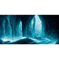 AWERT 72x16 inches Rock Cave Aquarium Background Rock Pillar Terrarium Background Cave Fish Tank Background - size: 72x16in/180x40cm