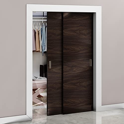 HRX Self-Adhesive Edge Fingerpull Door Handle - Easy to Install Screwless Peel and Stick on Glass, Wood, Metal, Plastic - Sliding Doors Knob for Kitchen Fronts, Drawers & Dressers Panels - 2 Pack - color: Champagne