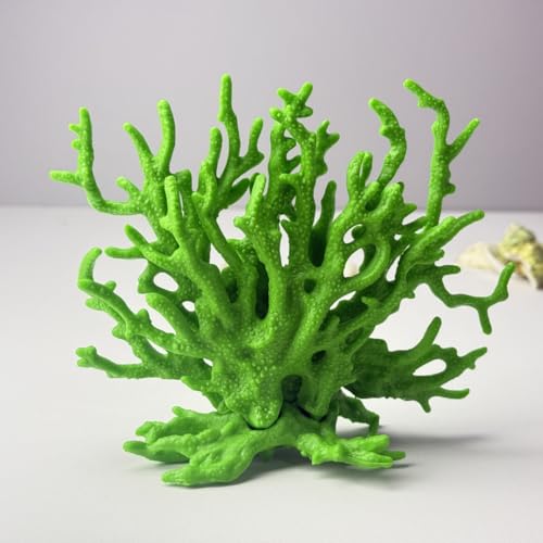 Fish Tank Decorations,Aquarium Corals Decoration, Aquarium Ornaments, Fish Tank Coral, Aquarium Corals Decoration, Fish Decorations for Aquarium (Green, Medium) - color: Green