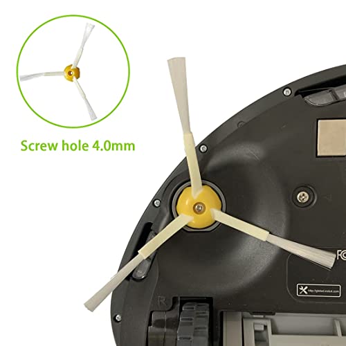 Replacement Parts for iRobot Roomba 600 610 620 650 675 677 692 671 694 691 Series Vacuum Cleaner Accessories Kit-Include 6 Side Brush,3 Filter,1 Front Caster Wheel,Bristle Brush and 3 Cleaning Tool - size: 1 Main brush+1 Caster wheel+3 Filter+6 Side brus
