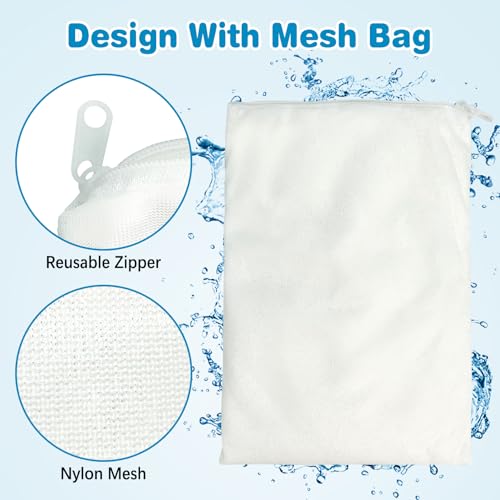 250 g/0.55 lb Aquarium Filter Media Filtration Resin with Mesh Bag Removes Driftwood for Freshwater and Saltwater Small Fish Tank