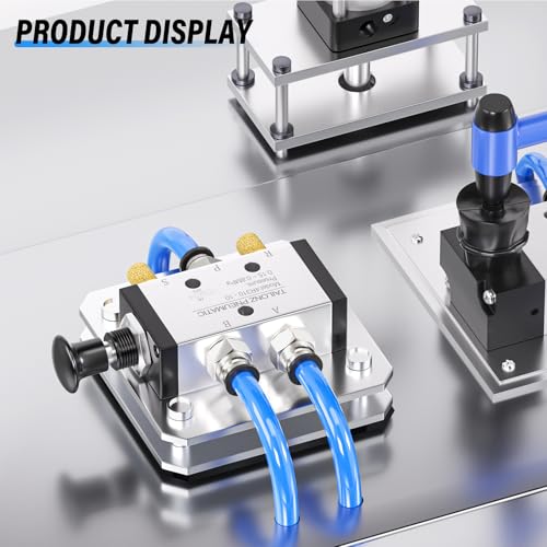 TAILONZ PNEUMATIC 3/8"NPT 5 Way 2 Position Air Hand Lever Operated Valve Pneumatic Solenoid Valve Manual Control Push-Pull 4R310-10 - size: 3/8"NPT, style: 5 Way 2 Position Manual