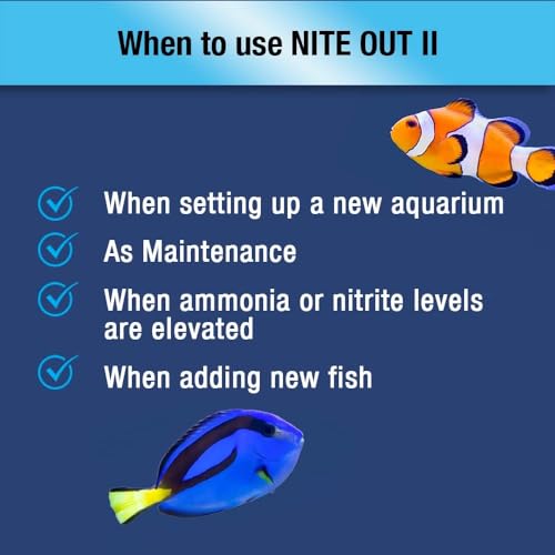 MICROBE-LIFT Nite-Out II Aquarium Bacteria for Start-up, Instantly Cycle Aquariums, Add Fish on Day 1, Rapid Ammonia and Nitrite Reducer for Freshwater & Saltwater Fish Tank, 1 Gallon 2-Pack - size: 1 Gallon (2 Pack)