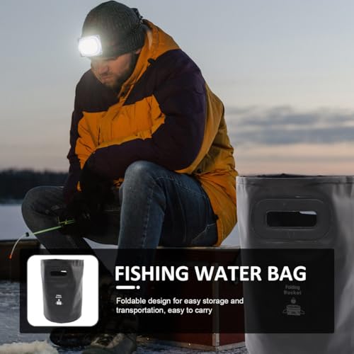 Alipis Foldable Water Bucket 20L Multi-Purpose Collapsible Container for Camping Fishing Car Washing Portable Outdoor Water Holder Easy Storage