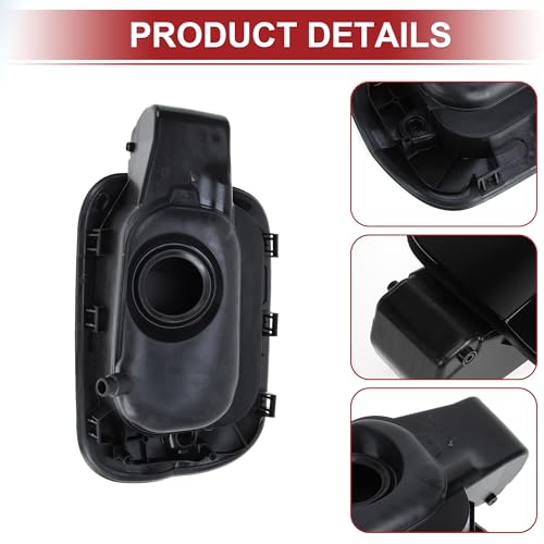 ACROPIX Fuel Tank Door Cap for Volkswagen Atlas 2017-2022 Fuel Filler Flap Cover Bolt Type No.3CG809857/3CN809909 Black ABS Fuel Filler Door Gas Cap