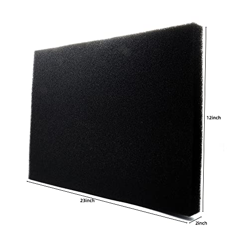 Aquarium Filter Sponge Pad 23" x 12" / 23" x 16", 30PPI Bio Sponge Filter Media Cut-to-Size Foam for Fish Tank, Pond Filter (23" x 16" x 2")