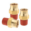 3PCS Air Brake Quick Push to Connect Fittings, 3/8" Tube OD x 1/4" NPT Thread Air Compression Straight Union Fittings for Nylon Hose with DOT Approved for Truck Trailers - size: 3/8" OD x 1/4" NPT, style: Quick Push Straight-3PCS