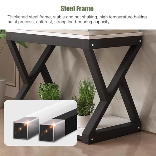Fish Tank Stand,Metal Fish Stand Cabinet Rack Shelf - 50/60/80/100/122cm Breeder Table, 100x50x70cm Home Storage Solution for Aquariums and Fish Supplies - color: Black Frame, size: (LxWxH)100x50x70cm