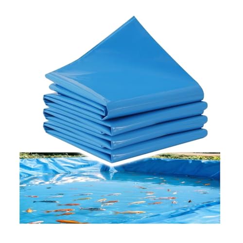 HDPE Blue PVC Pond Liner 0.3MM Thick - Durable Underlayment for Koi Fish Ponds, Garden Fountains, Streams & Waterfalls (1x10m / 3.3x32.8') - Perfect for Fish & Plants - size: 1x10m/3.3x32.8'