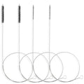 25 Inches Flexible Tube Brush, Extra Long Straw Brush, Pipe Cleaner Brush for Cleaning Straw, Feeding Tube, Siphon Hose, Drain Clog, 4PCS (Black) - color: Black