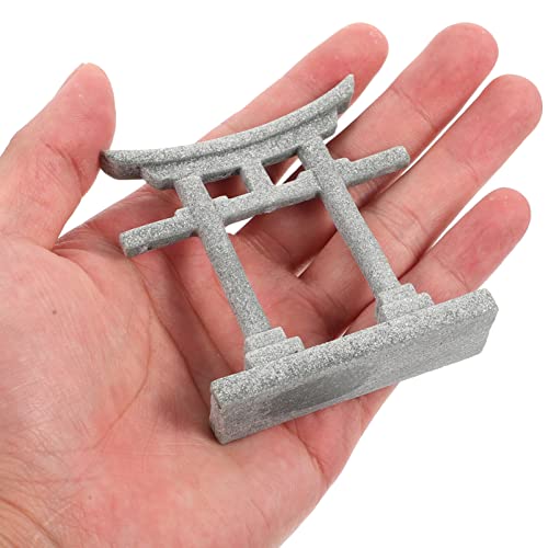 GANAZONO Japanese Torii Gate Aquarium Decor Miniature Torii Ornaments for Fish Tank Micro Landscape Prop 2.75In Table Decoration