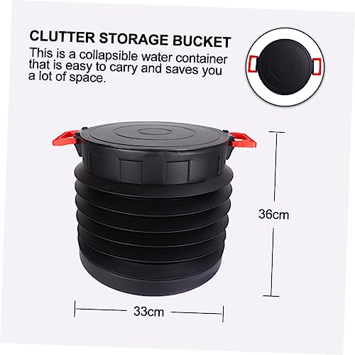 GLEAVI 1Pc Collapsible Water Bucket Multifunctional Clutter Storage for Fishing Camping and Car Washing Safe Leak and Space Saving Design Versatile Use as Fish Tank Storage Box